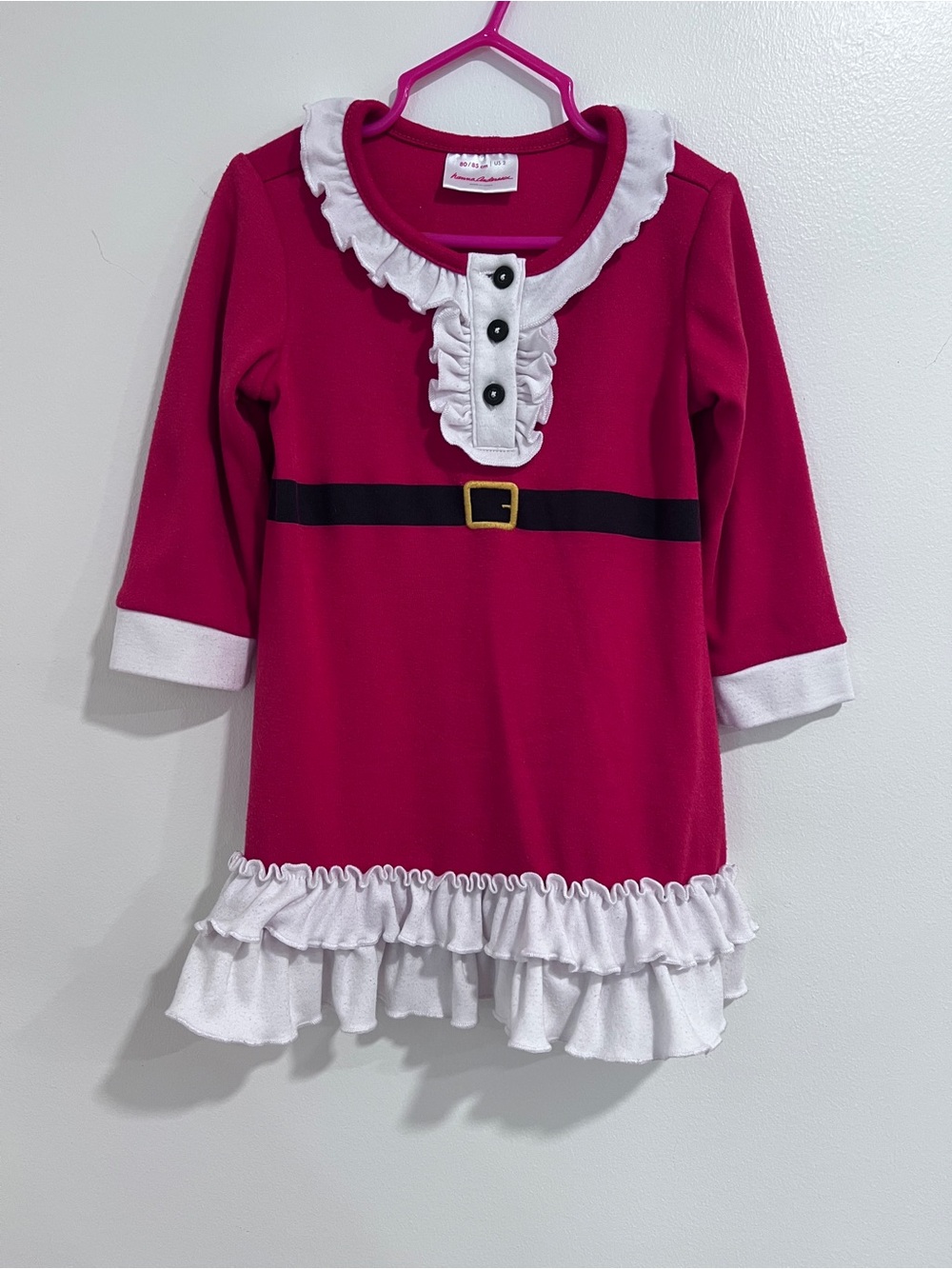 Hanna Andersson Santa Ruffle Nightgown